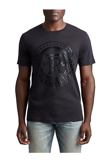 Mens True Crest Graphic Tee | Black | Size X Small | True Religion
