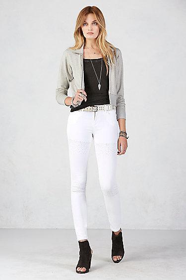 True Religion Halle Super Skinny Womens Jean - White