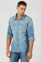 True Religion Western Flatlock Mens Shirt - Sea Cliff