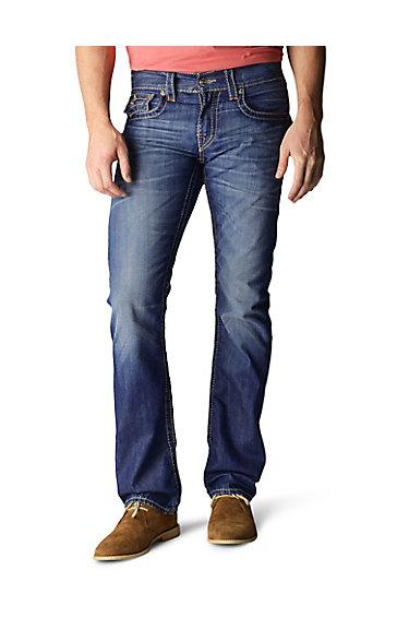 True Religion Hand Picked Straight Earthworm Mens Jean