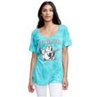 Classic Buddha Relaxed V Neck Womens Tee | Blue | Size Small | True Religion