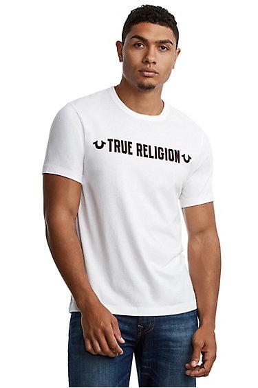 Mens Tr Outline Tee | White | Size Small | True Religion