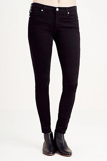 Halle Super Skinny Womens Jean | Black | Size 28 | True Religion