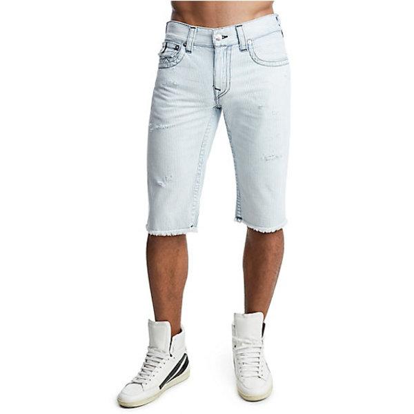 Men's Straight Fit Cutoff Short | Fjil Stripe Dream | Size 34 | True Religion