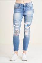Halle Mid Rise Skinny Cropped Womens Jean | Blue Wonder | Size 25 | True Religion