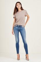 Halle Super Skinny Womens Jean | Authentic Indigo | Size 23 | True Religion