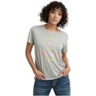 Womens Tr World Tour Graphic Tee | Heather Grey | Size Small | True Religion