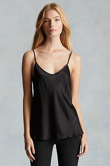 True Religion Silk Womens Cami - Black