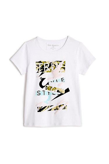 Toddler/little Kids Camo Graphic Tee | White | Size 2t | True Religion