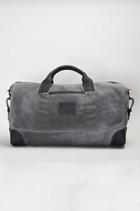 True Religion Coated Canvas Duffle Bag - Factory Grey