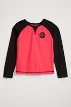 True Religion Long Sleeve Kids Raglan - Fuschia