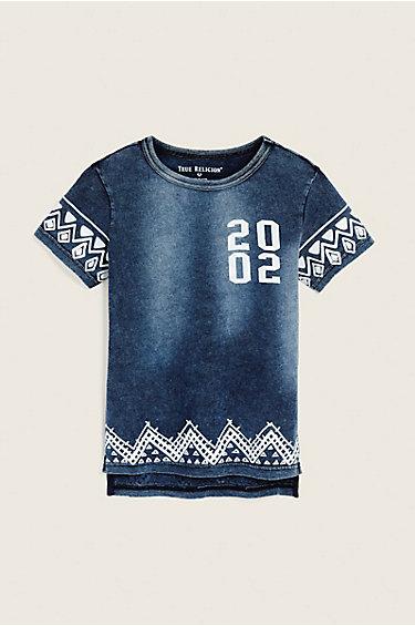Batik Kids Tee | Indigo | Size X Large | True Religion