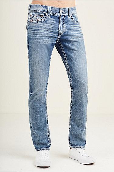 Skinny Flap Orange Big T Mens Jean | Desperado Ride | Size 33 | True Religion