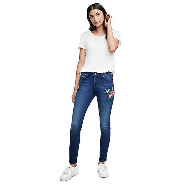 Women's Curvy Fit Embroidery Jean | Ewfd Paradise Falls | Size 25 | True Religion