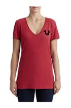 Fashion For The Senses Womens Tee | Ruby Red | Size X Small | True Religion
