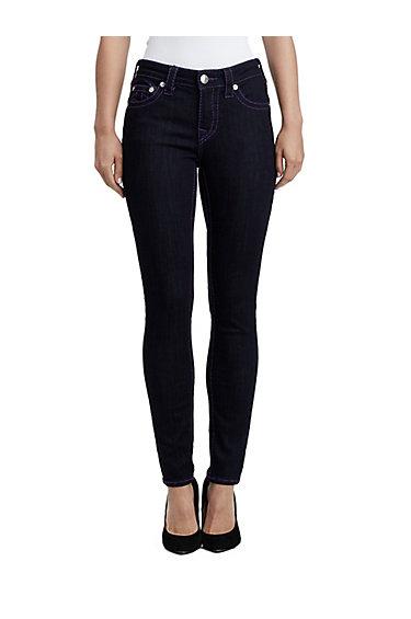 Women's Curvy Fit Plum Big T Ankle Pant | Body Rinse | Size 36 | True Religion