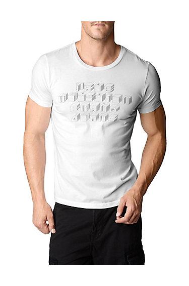 True Religion Cubed Crew Neck Mens Tee - White