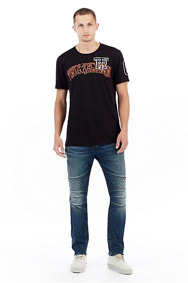 Mens Varsity Logo Tee | Black | Size X Small | True Religion