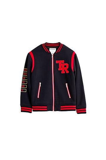 Eagle Varsity Kids Jacket | Black | Size X Large | True Religion