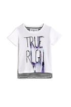 Toddler/little Kids Sketched Stripe Graphic Tee | White  | Size 2t | True Religion