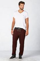 True Religion Wide Leg Mens Sweatpant - Burgundy
