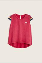Crochet Sleeve Toddler/little Kids Tank Top | Fuschia | Size 2t | True Religion