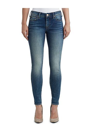 Womens Halle Super Skinny Perfect Jean | Smoky Blue | Size 23 | True Religion