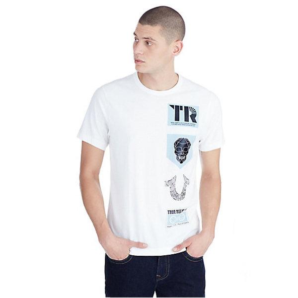 Warped Vision Mens Tee | White | Size Small | True Religion