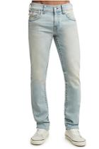 Men's Slim Fit White Washed Jean | Illuminated Sky | Size 27 | True Religion