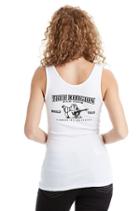 Women's Crystal Classic Logo Tank Top | White | Size Small | True Religion