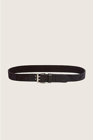 True Religion Mens Camo Belt - Jet Black