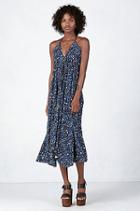 True Religion Leopard Gypsy Womens Dress - Navy