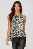 True Religion Leopard Print Muscle Tee - Brown
