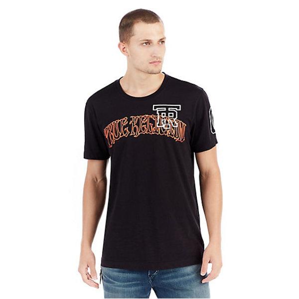 Mens Varsity Logo Tee | Black | Size Small | True Religion