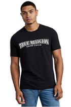 Mens Arch Logo Crew Neck Tee | Black | Size X Small | True Religion