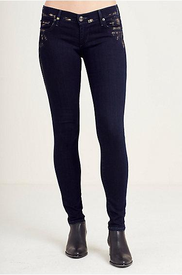 Casey Super Skinny Womens Jean | Gold Ozone | Size 23 | True Religion