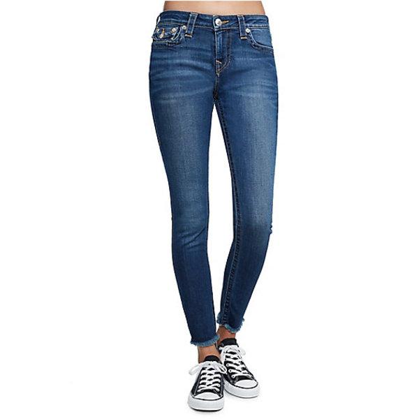 Women's Super Skinny Fit Frayed Ankle Jean | Sunset | Size 25 | True Religion
