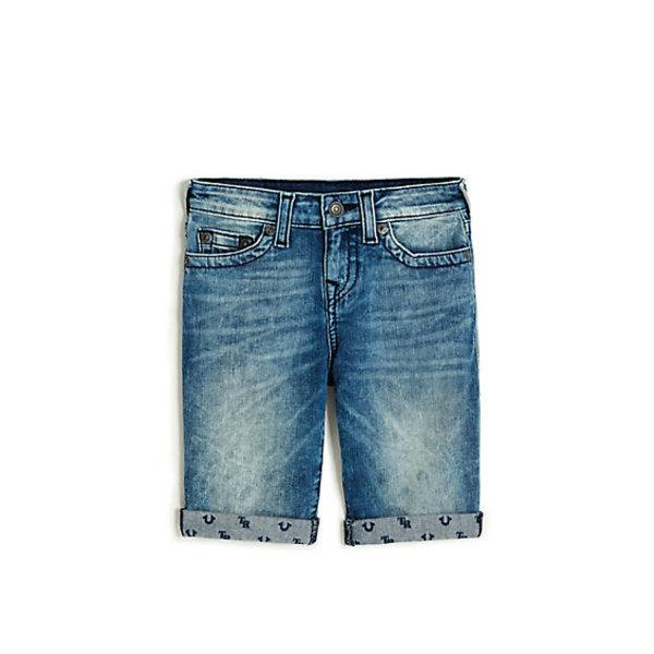 Toddler/little Kids Rolled Cuff Geno Short | Flo Indigo | Size 4 | True Religion