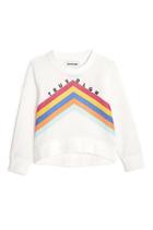 Toddler/little Kids Rainbow Chevron Mesh Pullover | White | Size 2t | True Religion