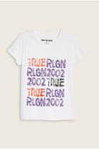 True Religion V Neck Toddler/little Kids Tee - White