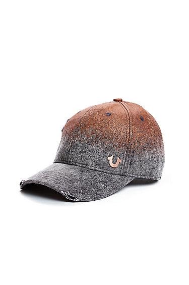 Metallic Denim Baseball Cap | Black | True Religion