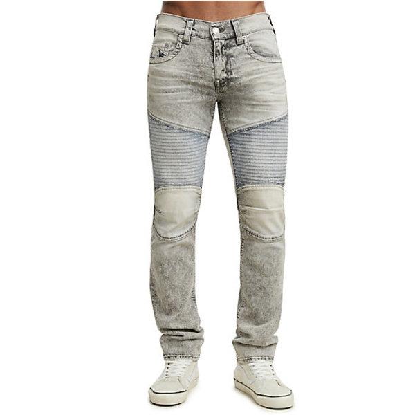 Men's Slim Fit Moto Jean | Indigo Cinder | Size 29 | True Religion