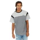Mens Color Block Football Tee | Charcoal | Size Small | True Religion