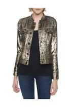 True Religion Sequin Dusty Womens Jacket - Gold