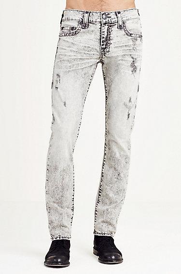 True Religion Geno Slim Super T Mens Jean - Worn Raven