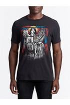 Mens Gothic Stained Glass Graphic Tee | Black | Size Small | True Religion