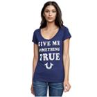 Women's Give Me Something True Rounded V Tee | Navy | Size X Small | True Religion
