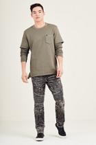 Rocco Skinny Moto Mens Jean | Dark Raven | Size 28 | True Religion