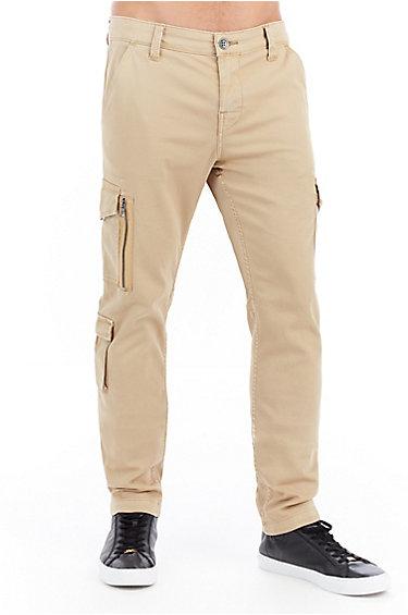 Mens Sateen Modern Utility Cargo Pant | Muse Dark Brown | Size 36 | True Religion