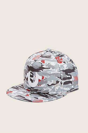 True Religion Floral Camo Baseball Cap - White